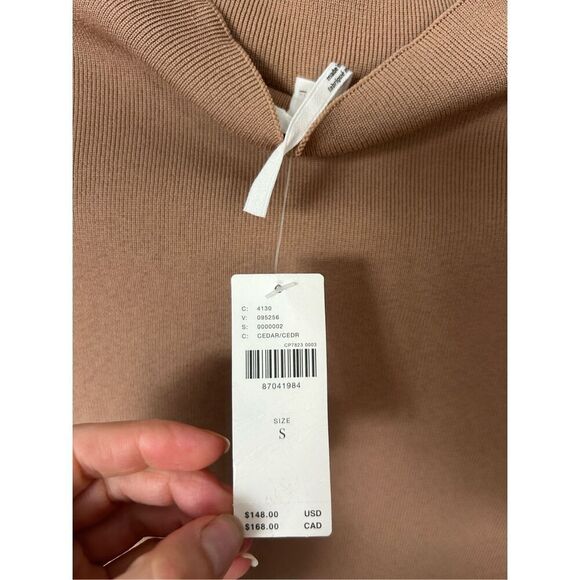 Anthropologie Mock-Neck Cap-Sleeve Mini Dress Size S NWT - Picture 5 of 7